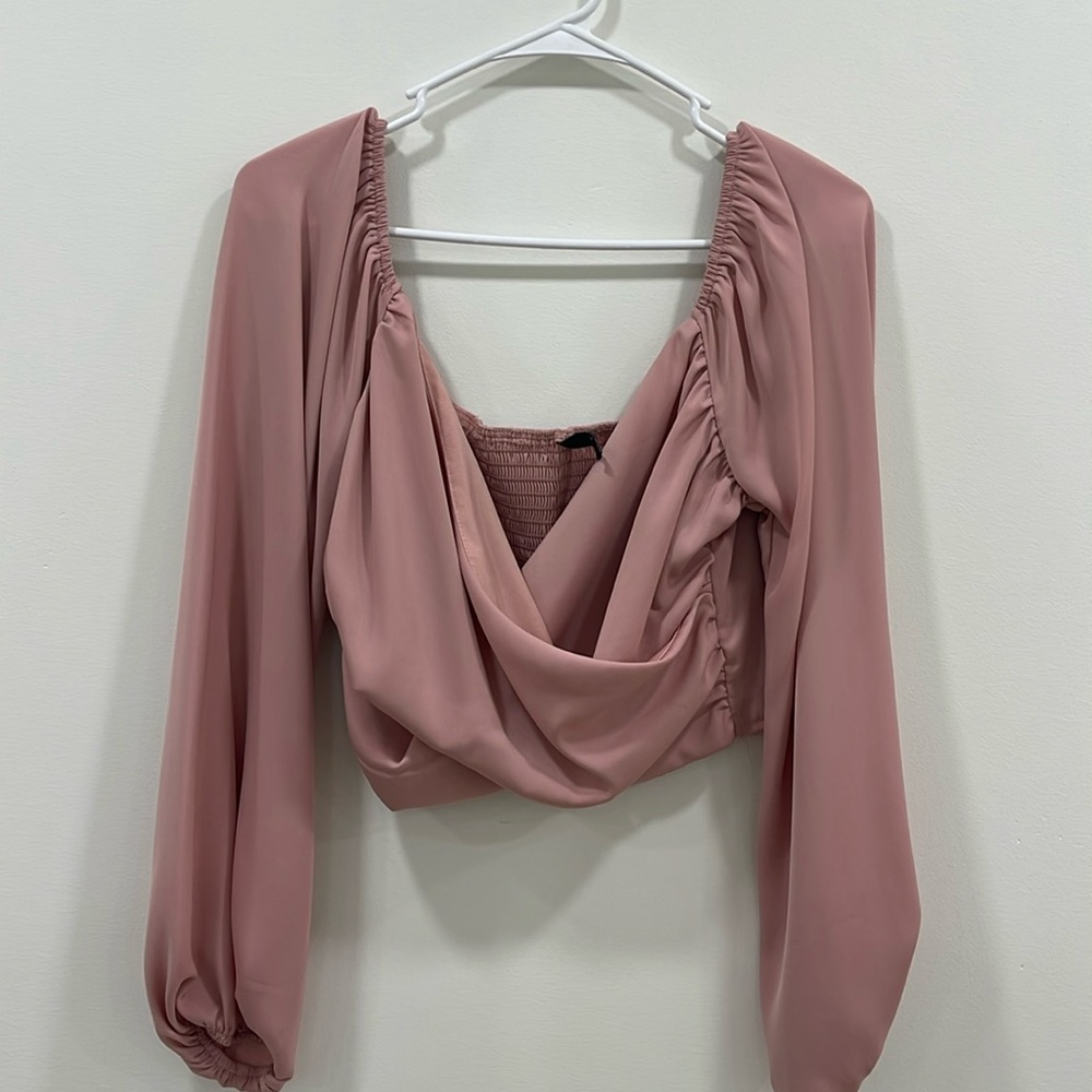 Pink crop top